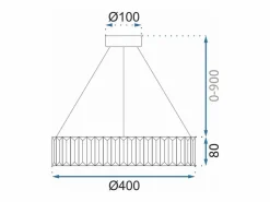 Lámpara Toolight App982-Cp Transparent