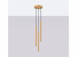 Sollux Lighting Lámparas colgantes Elara moderno de acero - 3 fuentes luminosas 3000K - L.20 x A.120 cm -