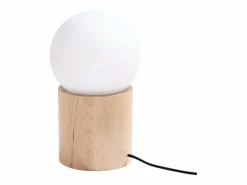 Outlet Sollux Lighting Lámparas de escritorio Lust moderno de madera - 1 fuentes luminosas 3000K - L.12 x A.21 cm - madera natural Color natural claro