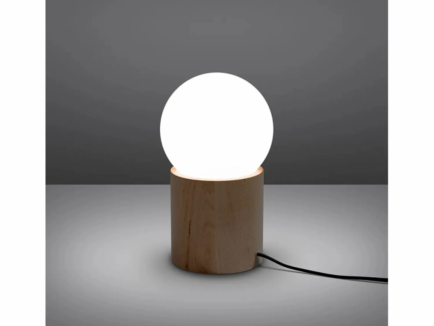 Sollux Lighting Lámparas de escritorio Lust moderno de madera - 1 fuentes luminosas 4000K - L.12 x A.21 cm - madera natural