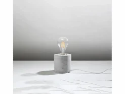 Outlet Lámparas de escritorio Nalvado industrial de concreto - 1 fuentes luminosas 3000K - L.10 x A.10 cm - Lámpara De Mesa