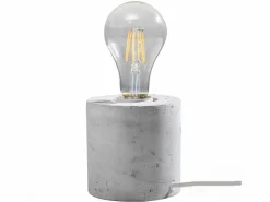 Outlet Lámparas de escritorio Nalvado industrial de concreto - 1 fuentes luminosas 3000K - L.10 x A.10 cm - Lámpara De Mesa