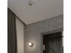 Sollux Lighting Lámparas de escritorio Nalvado industrial de concreto - 1 fuentes luminosas 4000K - L.10 x A.10 cm - Gris