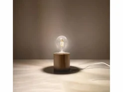Online Sollux Lighting Lámparas de escritorio Nalvado escandinavo de madera - 1 fuentes luminosas 4000K - L.10 x A.10 cm - madera natural Color natural claro