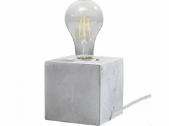 Hot Lámparas de escritorio Zxina industrial de concreto - 1 fuentes luminosas 3000K - L.10 x A.10 cm - Lámpara De Escritorio