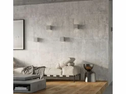 Sollux Lighting Lámparas de pared Astra moderno de hormigón/vidrio - 1 fuentes luminosas 3000K - L.12 x A.10 cm -