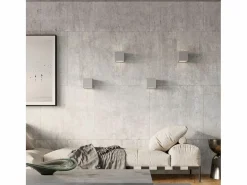 Sollux Lighting Lámparas de pared Astra moderno de hormigón/vidrio - 1 fuentes luminosas 3000K - L.12 x A.10 cm -