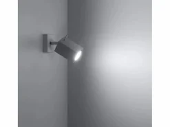 Hot Lámparas de pared Briow moderno de acero - 1 fuentes luminosas 4000K - L.8 x A.8 cm - Aplique Para Pared