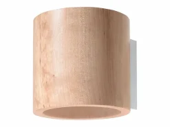 Sollux Lighting Lámparas de pared Celeris escandinavo de madera - 1 fuentes luminosas 3000K - L.10 x A.10 cm - madera natural