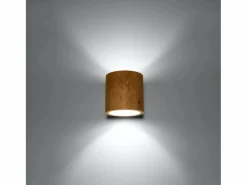 Clearance Sollux Lighting Lámparas de pared Celeris escandinavo de madera - 1 fuentes luminosas 4000K - L.10 x A.10 cm - madera natural Color natural claro