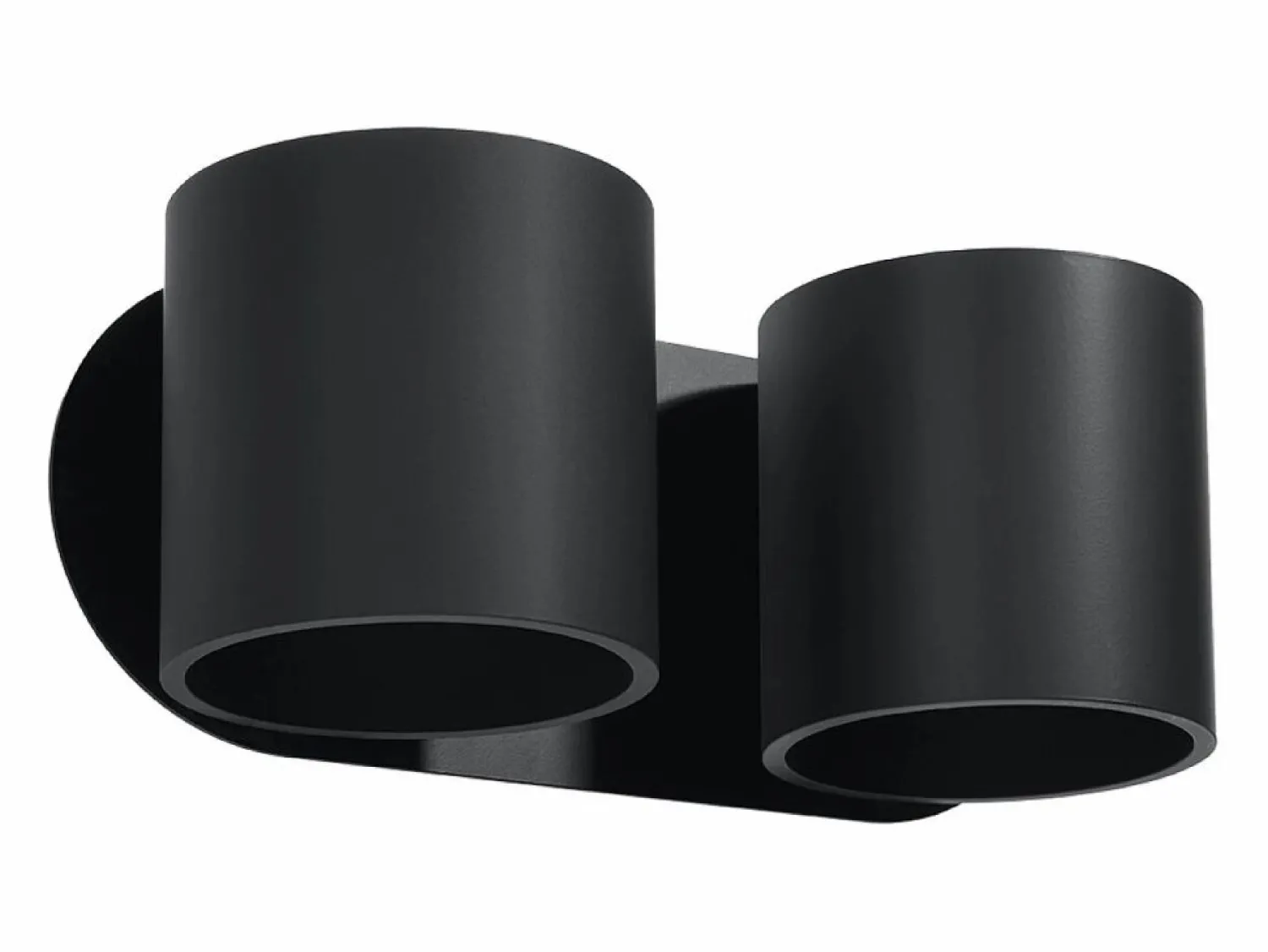 Sale Sollux Lighting Lámparas de pared Celeris moderno de aluminio - 2 fuentes luminosas 4000K - L.26 x A.10 cm - Negro