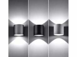 Sollux Lighting Lámparas de pared Celeris moderno de aluminio - 1 fuentes luminosas 4000K - L.10 x A.10 cm -