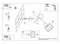 Sale Lámparas de pared Celubi moderno de acero - 1 fuentes luminosas 3000K - L.15 x A.30 cm - Aplique Para Pared