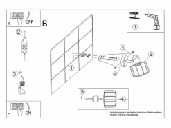 Lámparas de pared Celubi moderno de acero - 1 fuentes luminosas 4000K - L.14 x A.18 cm - Aplique Para Pared
