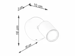 Clearance Lámparas de pared Flare moderno de acero/madera - 1 fuentes luminosas 4000K - L.16 x A.16 cm - madera negra Aplique Para Pared