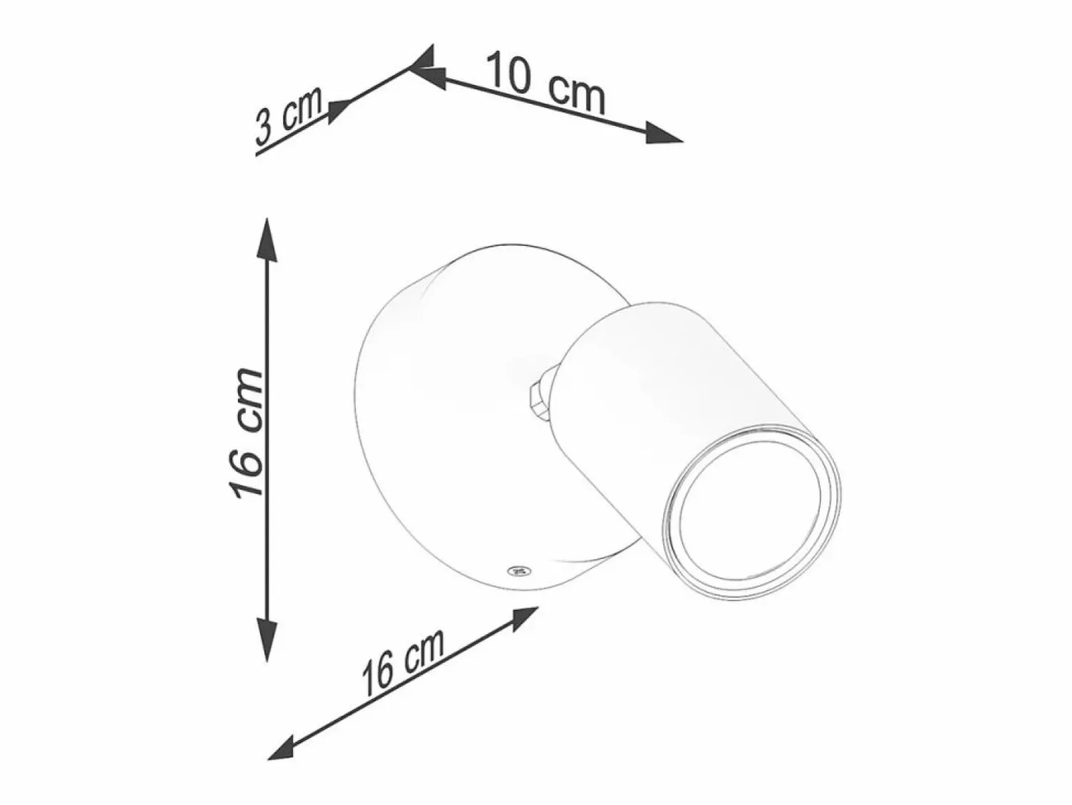 Hot Sollux Lighting Lámparas de pared Flare moderno de acero/madera - 1 fuentes luminosas 3000K - L.16 x A.16 cm - madera blanca Blanco