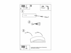 Outlet Lámparas de pared Gloim moderno de cerámica - 1 fuentes luminosas 3000K - L.30 x A.15 cm - Aplique Para Pared