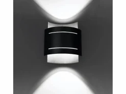 Lámparas de pared Ignisra moderno de acero - 1 fuentes luminosas 4000K - L.21 x A.23 cm - Aplique Para Pared