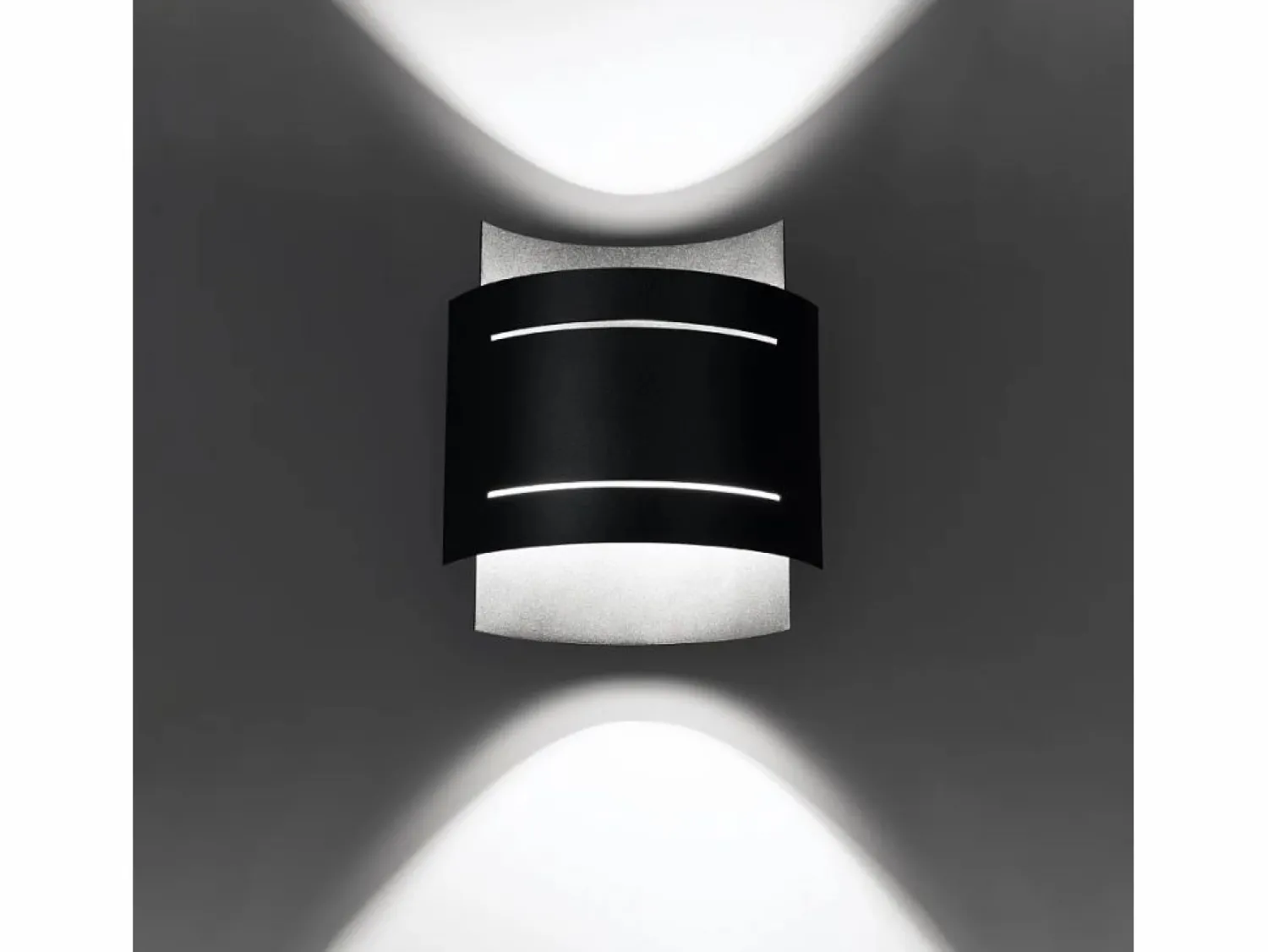 Lámparas de pared Ignisra moderno de acero - 1 fuentes luminosas 4000K - L.21 x A.23 cm - Aplique Para Pared