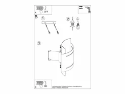 Lámparas de pared Ignisra moderno de acero - 1 fuentes luminosas 4000K - L.21 x A.23 cm - Aplique Para Pared