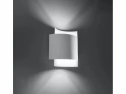 Lámparas de pared Influx industrial de acero - 1 fuentes luminosas 3000K - L.22 x A.23 cm - Aplique Para Pared