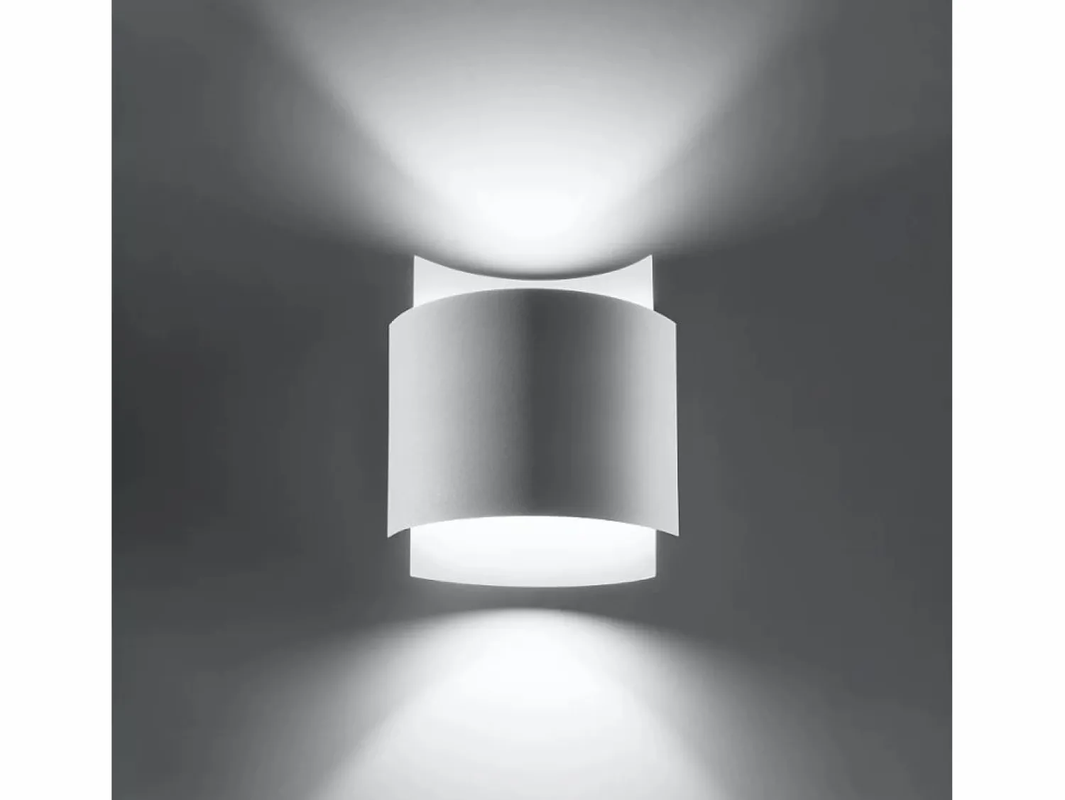 Sollux Lighting Lámparas de pared Influx industrial de acero - 1 fuentes luminosas 4000K - L.22 x A.23 cm -