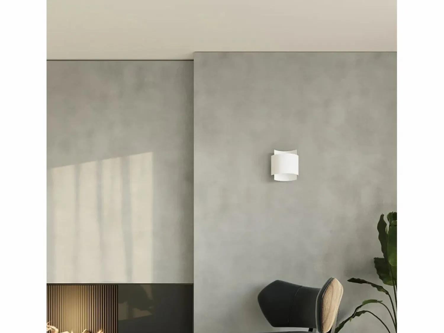 Sollux Lighting Lámparas de pared Influx industrial de acero - 1 fuentes luminosas 4000K - L.22 x A.23 cm -