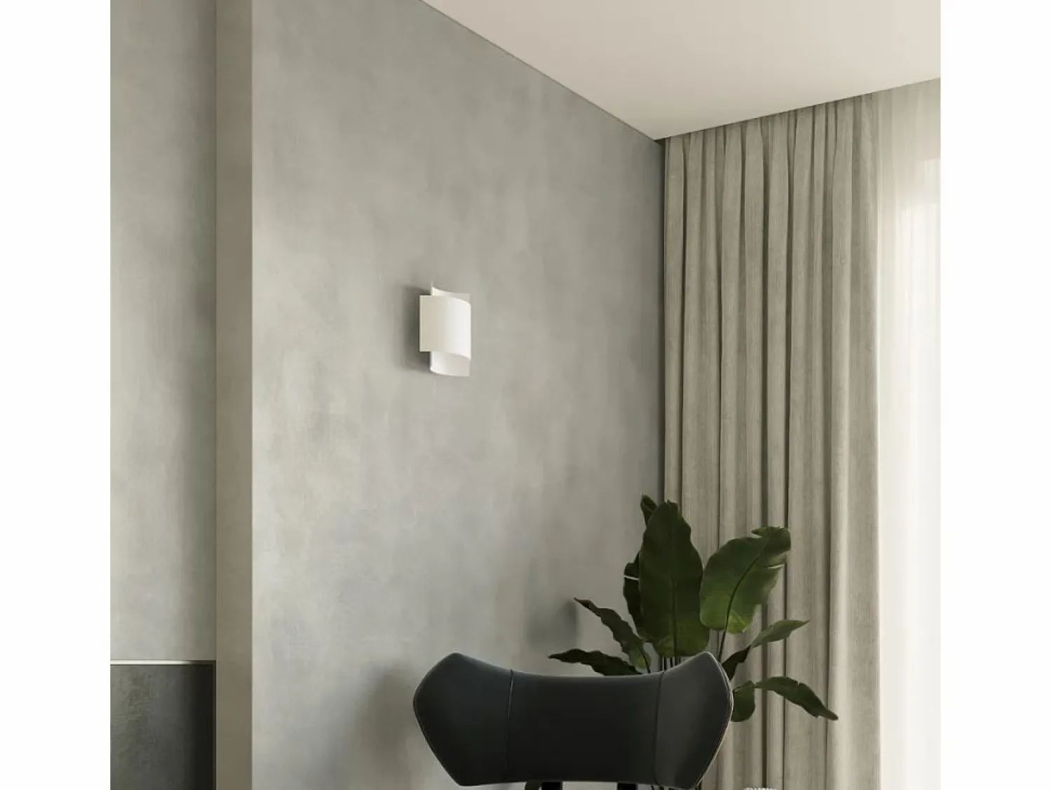 Sollux Lighting Lámparas de pared Influx industrial de acero - 1 fuentes luminosas 4000K - L.22 x A.23 cm -