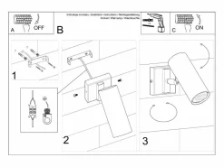 Online Lámparas de pared Invicta moderno de acero - 1 fuentes luminosas 3000K - L.8 x A.20 cm - Aplique Para Pared
