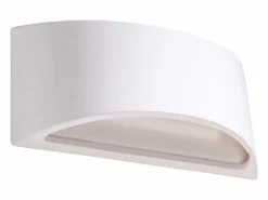 Hot Sollux Lighting Lámparas de pared Litte moderno de cerámica - 1 fuentes luminosas 3000K - L.31,5 x A.14 cm - Blanco