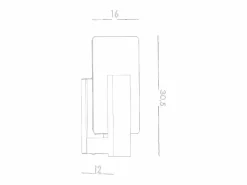 Sollux Lighting Lámparas de pared Nappo escandinavo de madera/vidrio - 1 fuentes luminosas 3000K - L.16 x A.30,5 cm - wengué