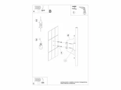 New Lámparas De Pared Pastelo Moderno De Acero - 2 Fuentes Luminosas - L.2,5 X A.50 Cm - Aplique Para Pared