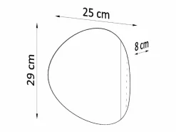 Sollux Lighting Lámparas de pared Perceptix moderno de acero - 2 fuentes luminosas 3000K - L.25 x A.29 cm -