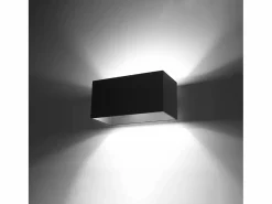 Sale Lámparas de pared Quadx maxi moderno de aluminio - 2 fuentes luminosas 4000K - L.20 x A.10 cm - Aplique Para Pared