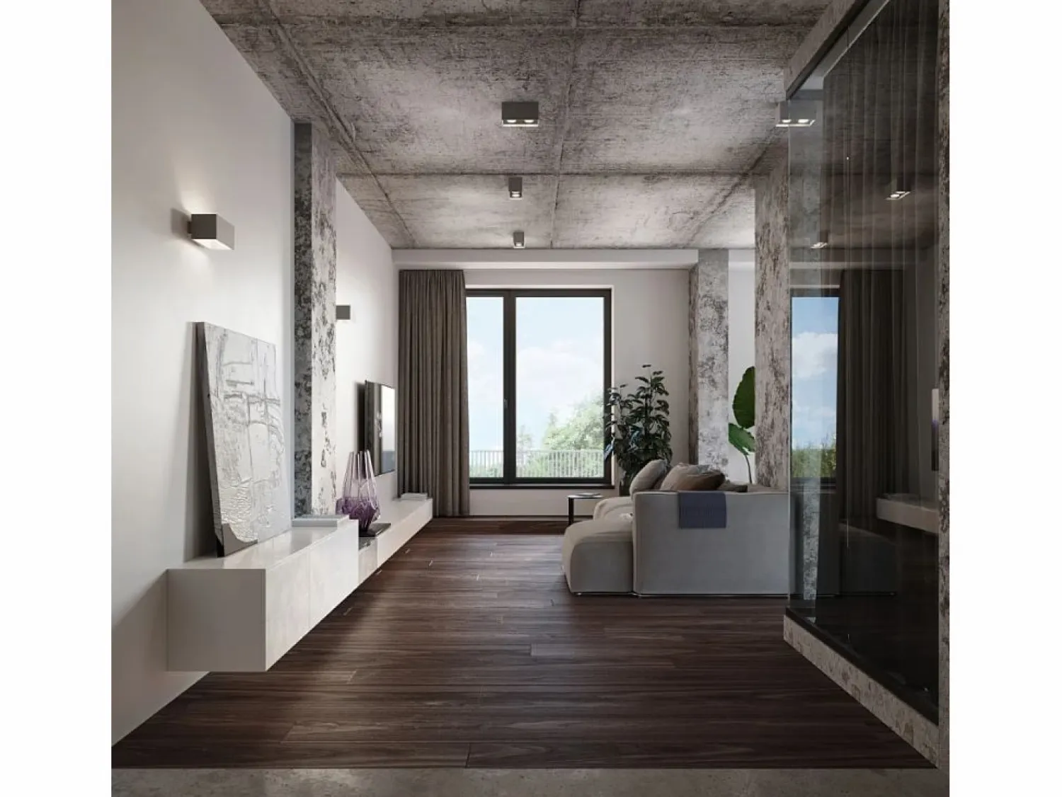 Sale Lámparas de pared Quadx maxi moderno de aluminio - 2 fuentes luminosas 4000K - L.20 x A.10 cm - Aplique Para Pared
