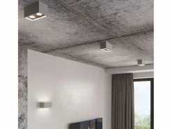 Sale Lámparas de pared Quadx maxi moderno de aluminio - 2 fuentes luminosas 4000K - L.20 x A.10 cm - Aplique Para Pared