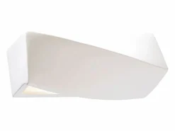 Clearance Sollux Lighting Lámparas de pared Sigmonix mini moderno de cerámica/vidrio - 1 fuentes luminosas 3000K - L.35 x A.12 cm - Blanco