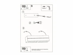 New Lámparas de pared Solara line moderno de cerámica - 1 fuentes luminosas 3000K - L.32,5 x A.9,5 cm - Aplique Para Pared
