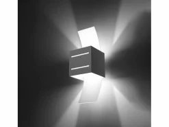 Sollux Lighting Lámparas de pared Solenix moderno de aluminio/vidrio - 1 fuentes luminosas 4000K - L.10 x A.30 cm -