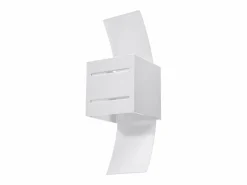 Sollux Lighting Lámparas de pared Solenix moderno de aluminio/vidrio - 1 fuentes luminosas 4000K - L.10 x A.30 cm -