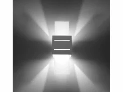 Sollux Lighting Lámparas de pared Solenix moderno de aluminio/vidrio - 1 fuentes luminosas 4000K - L.10 x A.30 cm -