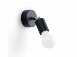 Sollux Lighting Lámparas de pared Synfex minimalista de acero - 1 fuentes luminosas 4000K - L.8 x A.14 cm -