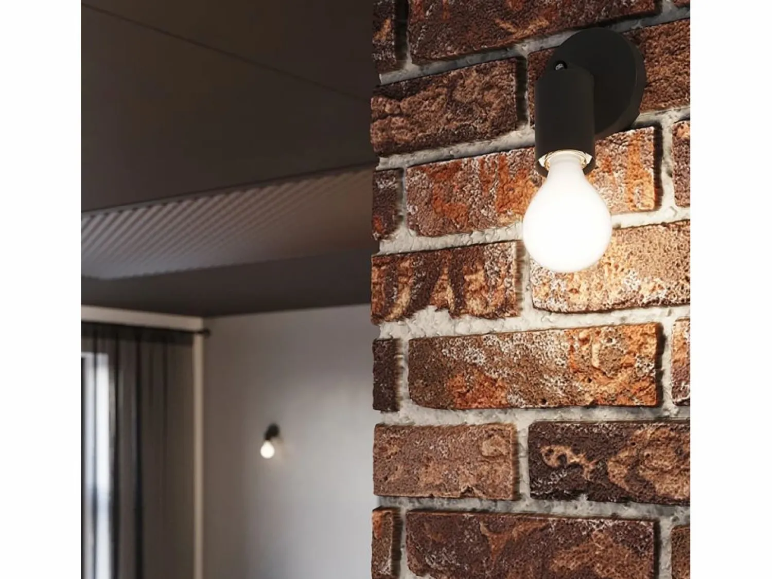 Best Lámparas de pared Synfex minimalista de acero - 1 fuentes luminosas 3000K - L.8 x A.14 cm - Aplique Para Pared