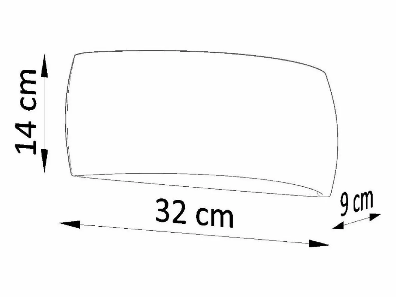 Clearance Lámparas de pared Torow moderno de cerámica - 1 fuentes luminosas 3000K - L.32 x A.14 cm - Aplique Para Pared