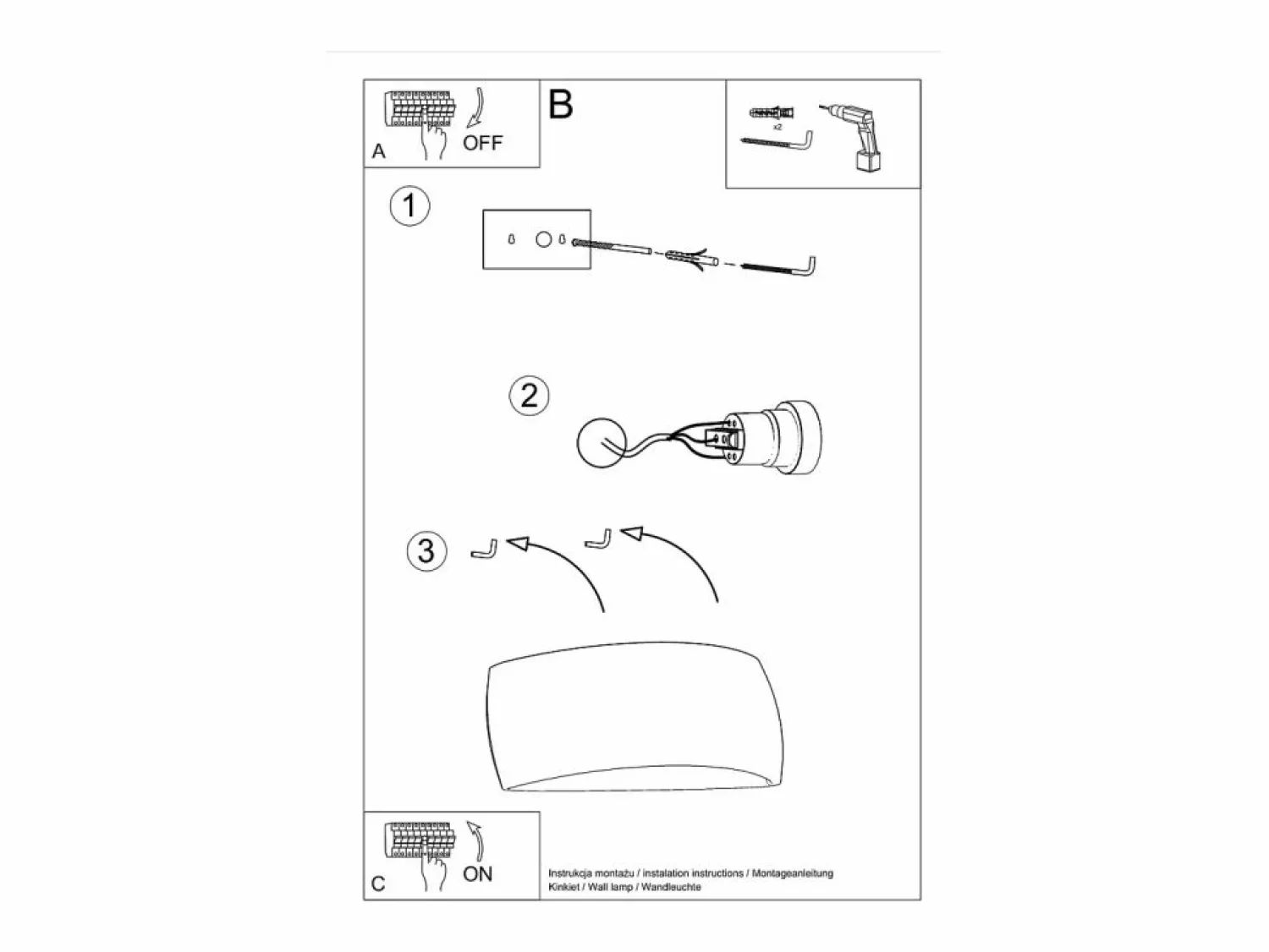 Clearance Lámparas de pared Torow moderno de cerámica - 1 fuentes luminosas 4000K - L.32 x A.14 cm - Aplique Para Pared