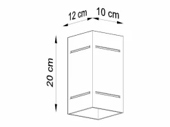 Clearance Lámparas de pared Vivus desván de aluminio - 1 fuentes luminosas 3000K - L.10 x A.20 cm - Aplique Para Pared