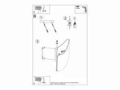 Lámparas de pared Zanila moderno de acero - 1 fuentes luminosas 4000K - L.30 x A.13 cm - Aplique Para Pared
