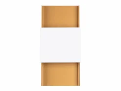 Best Lámparas de pared Zelfon moderno de acero - 2 fuentes luminosas 3000K - L.20 x A.40 cm - oro/blanco Plafón