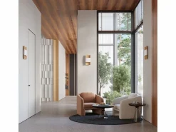 Best Lámparas de pared Zelfon moderno de acero - 2 fuentes luminosas 3000K - L.20 x A.40 cm - oro/blanco Plafón