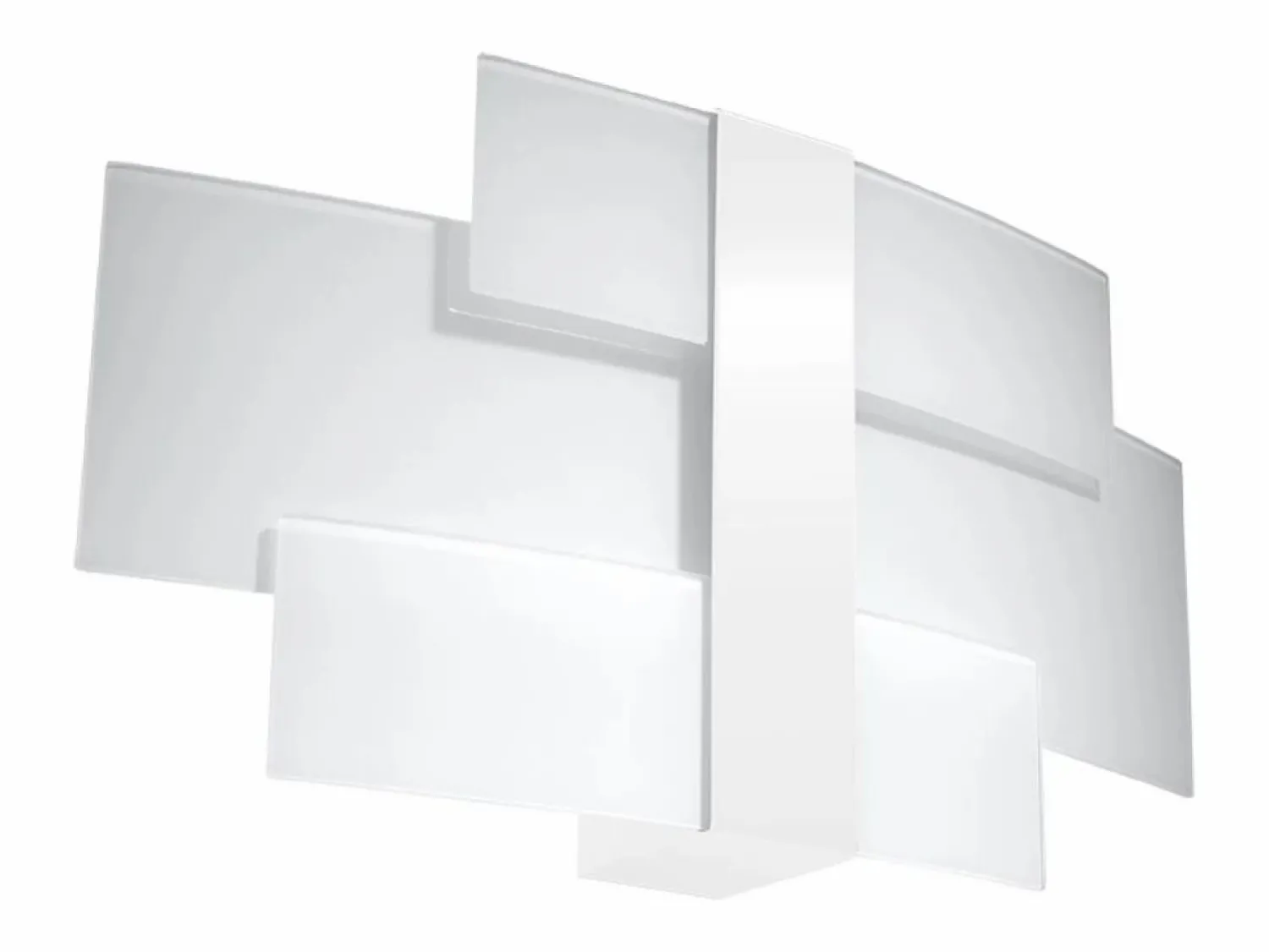 Clearance Lámparas de pared Zelora moderno de acero/vidrio - 2 fuentes luminosas 4000K - L.42 x A.23 cm - Aplique Para Pared